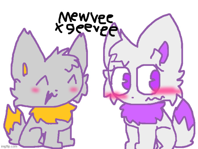 mewvee when geevee | made w/ Imgflip meme maker
