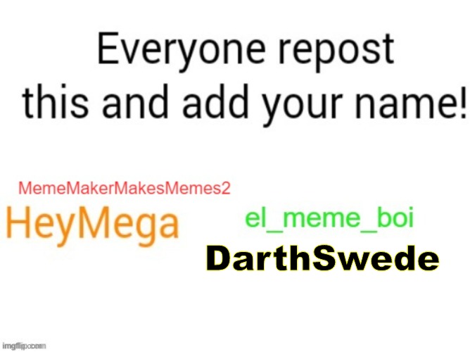 Hello there! | DarthSwede | image tagged in chain | made w/ Imgflip meme maker