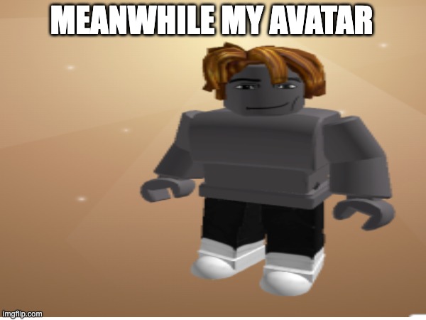 MEANWHILE MY AVATAR | made w/ Imgflip meme maker