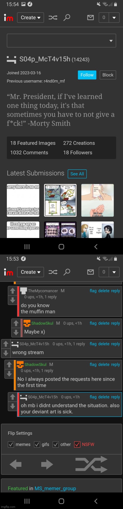 Can someone tell me who is this? (Rectification this user do nothing I just misunderstood a word XD) | made w/ Imgflip meme maker