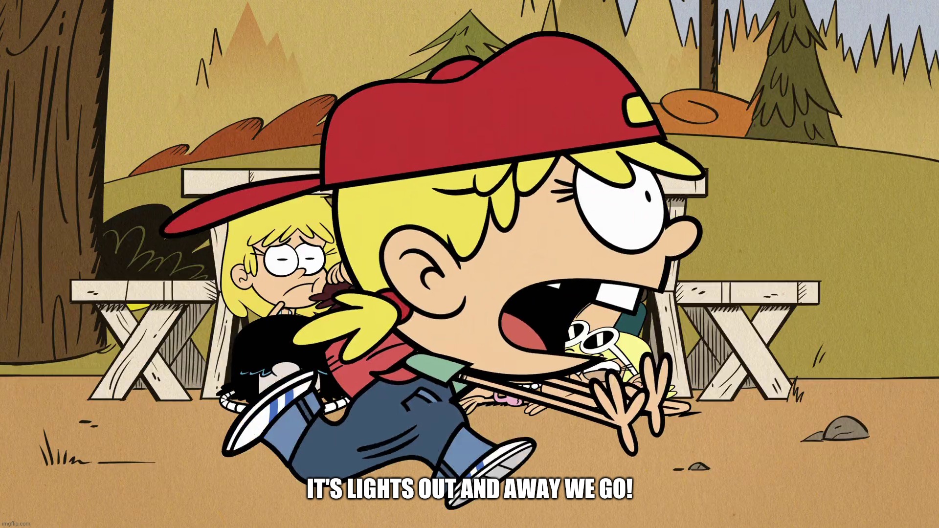 IT'S LIGHTS OUT AND AWAY WE GO! | image tagged in the loud house,formula 1 | made w/ Imgflip meme maker