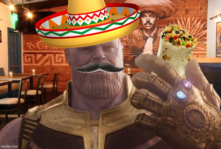 High Quality Mexican Thanos Blank Meme Template