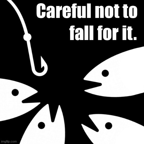Bait careful not to fall for it | image tagged in bait careful not to fall for it | made w/ Imgflip meme maker
