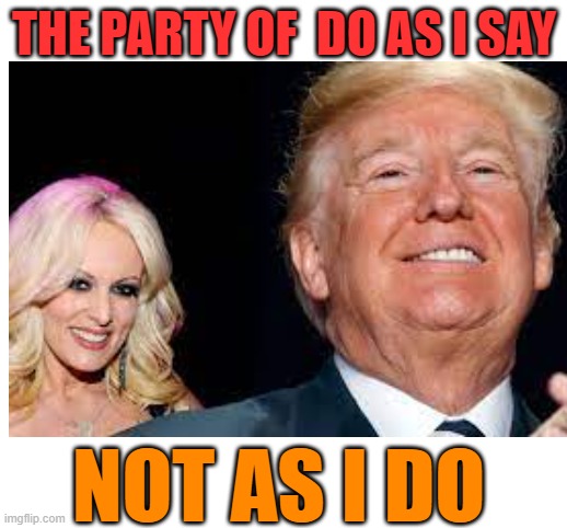 THE PARTY OF  DO AS I SAY NOT AS I DO | made w/ Imgflip meme maker