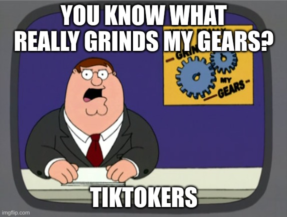 true true | YOU KNOW WHAT REALLY GRINDS MY GEARS? TIKTOKERS | image tagged in memes,peter griffin news | made w/ Imgflip meme maker