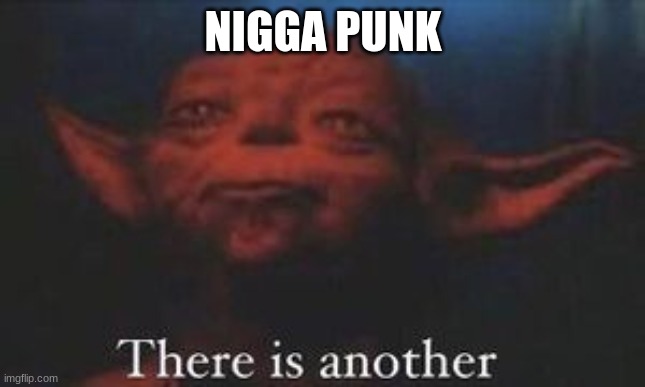 yoda there is another | NIGGA PUNK | image tagged in yoda there is another | made w/ Imgflip meme maker