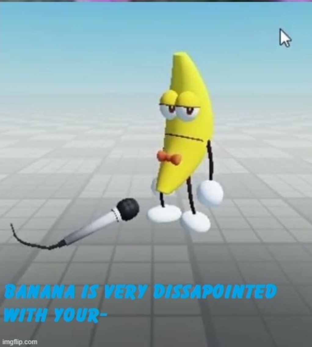 Disappointed Banana Blank Meme Template
