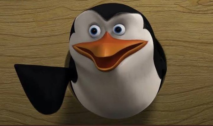 High Quality Pointing penguin Blank Meme Template