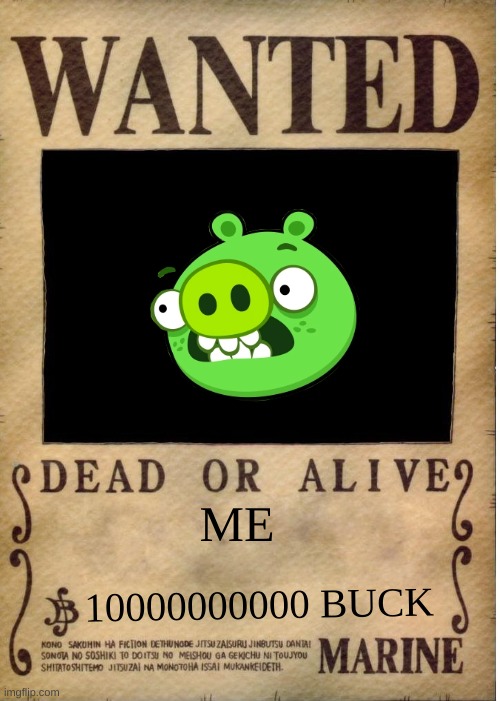 yep me | ME; 10000000000 BUCK | image tagged in one piece wanted poster template | made w/ Imgflip meme maker