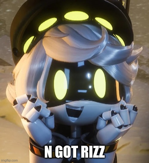 n got rizz | N GOT RIZZ | image tagged in happy n | made w/ Imgflip meme maker