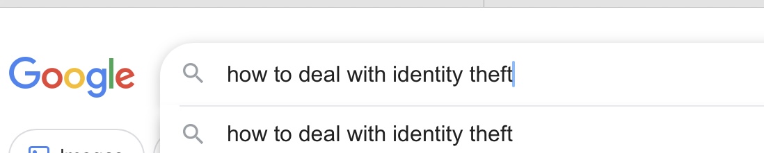 High Quality How to deal with identity theft google Blank Meme Template