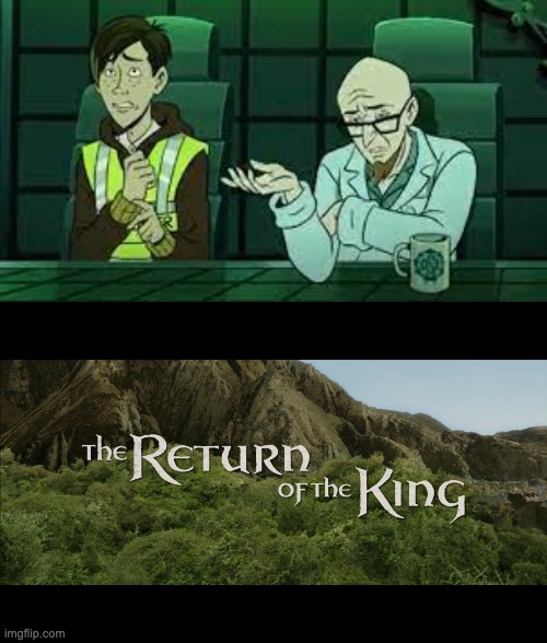 I'M BACK, BITCHES | image tagged in return of the king,adult swim,venture bros | made w/ Imgflip meme maker