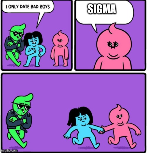 i don't get it | SIGMA | image tagged in i only date bad boys | made w/ Imgflip meme maker