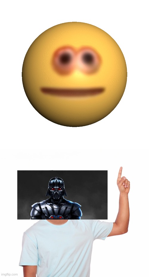 image tagged in cursed emoji,point up | made w/ Imgflip meme maker