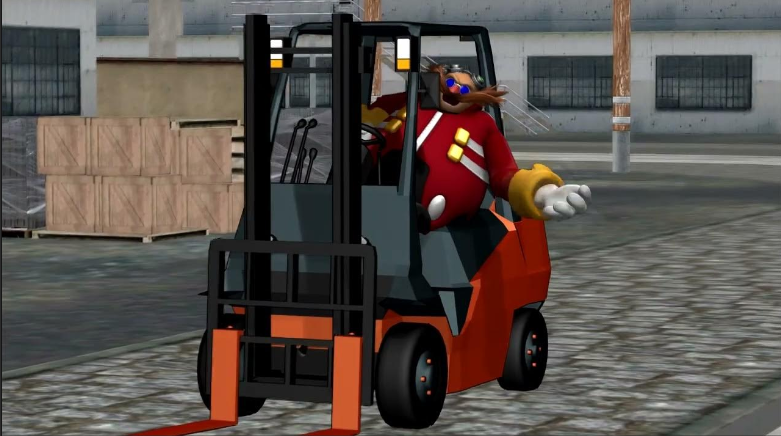 eggman is now forlift certifyed Blank Meme Template