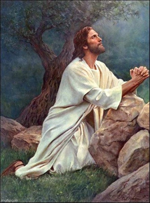 Jesus Praying | image tagged in jesus praying | made w/ Imgflip meme maker