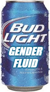 Bud Light Gender Fluid | GENDER
FLUID | image tagged in bud light beer,gender fluid | made w/ Imgflip meme maker