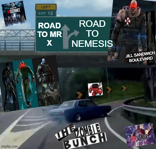 raccoon city fork in the road | image tagged in resident evil | made w/ Imgflip meme maker