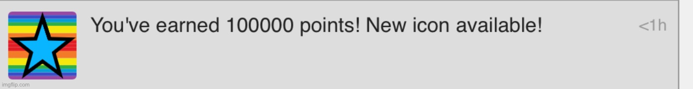 100 thousand points! For a Gay icon? | image tagged in memes | made w/ Imgflip meme maker
