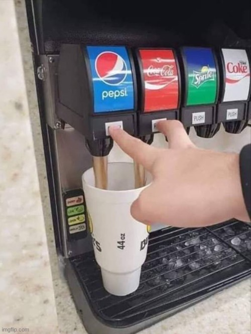 coke and pepsi | image tagged in coke and pepsi | made w/ Imgflip meme maker