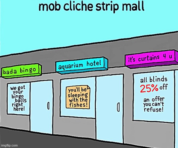 Mob Cliche | image tagged in comics | made w/ Imgflip meme maker