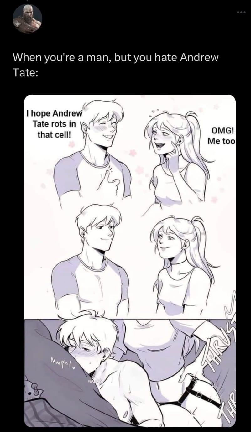 Andrew Tate haters Blank Meme Template