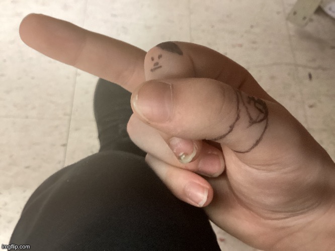 New trend: write this on your hand | made w/ Imgflip meme maker