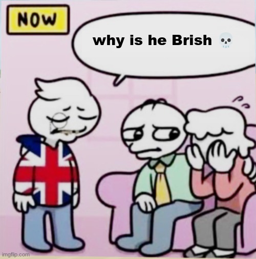 brish | why is he Brish 💀 | image tagged in i m bri ish,memes,shitpost,msmg,oh wow are you actually reading these tags | made w/ Imgflip meme maker