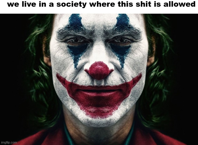 we live in a society where this shit is allowed | image tagged in blank white template,we live in a society | made w/ Imgflip meme maker