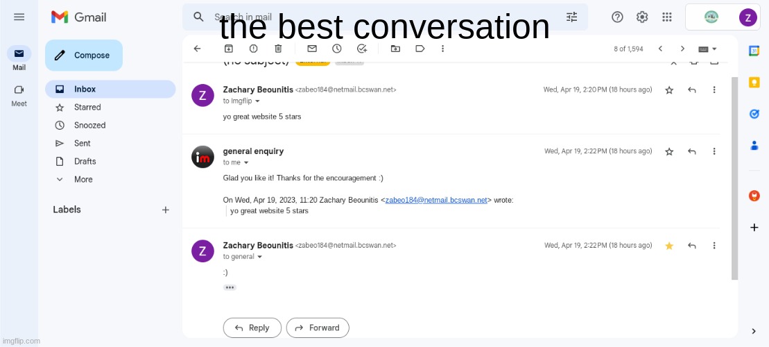 the best conversation | the best conversation | image tagged in imgflip | made w/ Imgflip meme maker