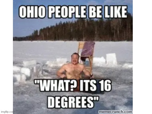 When your born from ohio, your built different. | image tagged in ohio | made w/ Imgflip meme maker