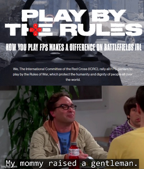 International Red Cross: Play FPS by the real Rules of War