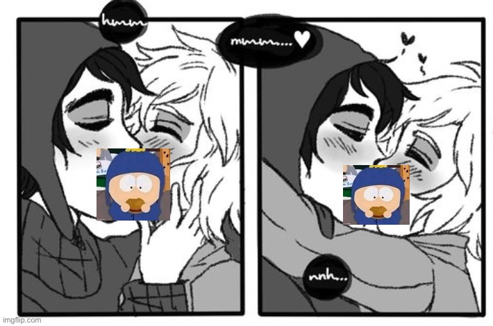 Kissing the homies Goodnight | image tagged in memes,gay,south park | made w/ Imgflip meme maker