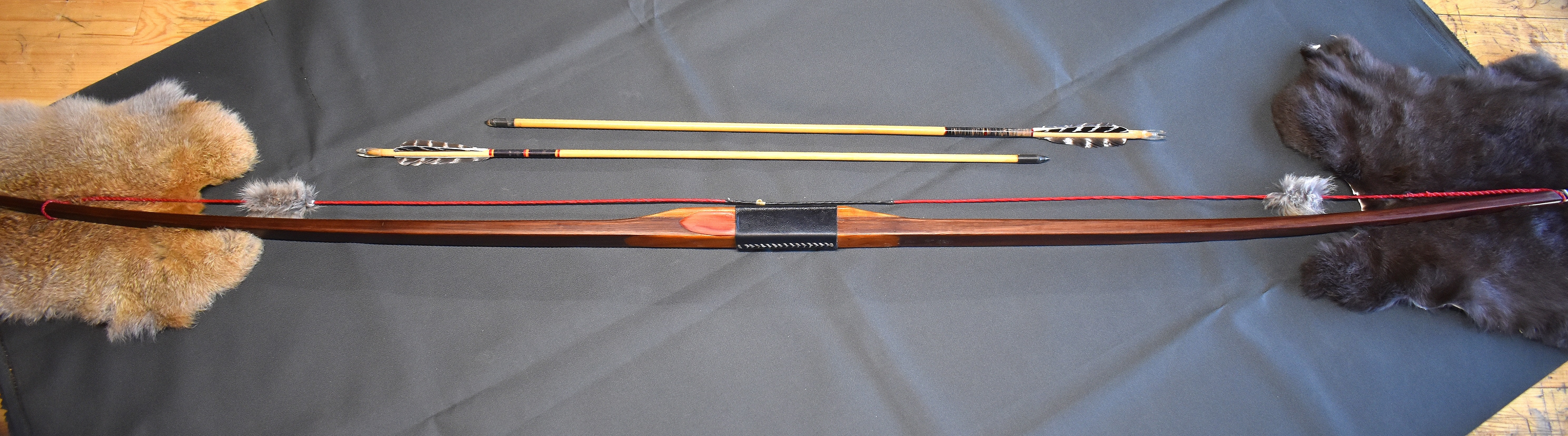 A walnut longbow I built for my grandson | image tagged in longbow,kewlew | made w/ Imgflip meme maker