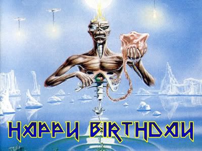 High Quality Iron Maiden Happy Birthday Blank Meme Template