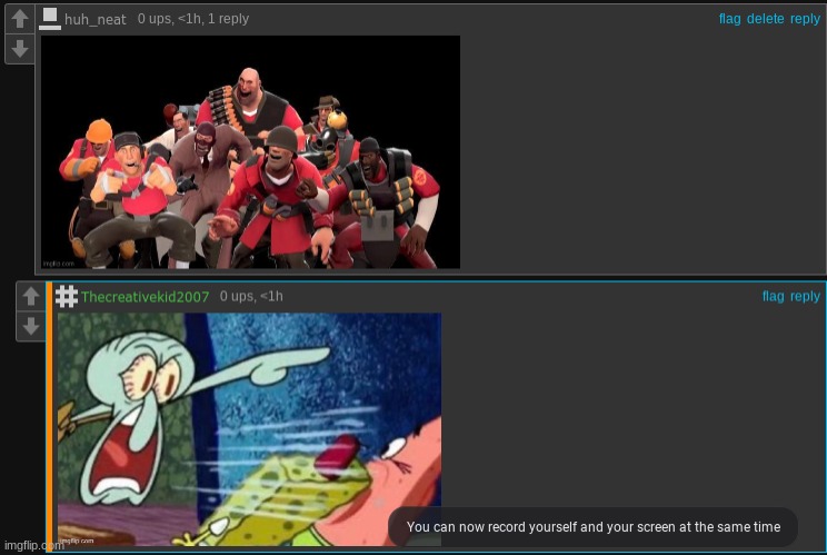 "You can now record yourself and the screen at the same time" | made w/ Imgflip meme maker