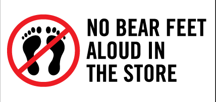 no bear slippers or bare feet Blank Meme Template