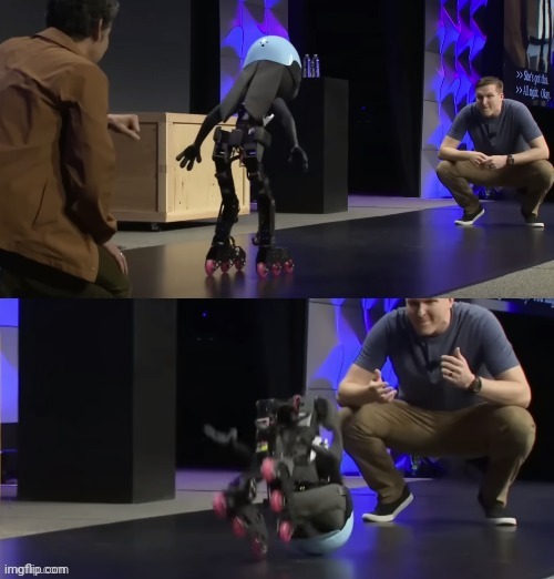 I would like to inform you all that this template exists, go crazy msmg | image tagged in judy bot falling over | made w/ Imgflip meme maker