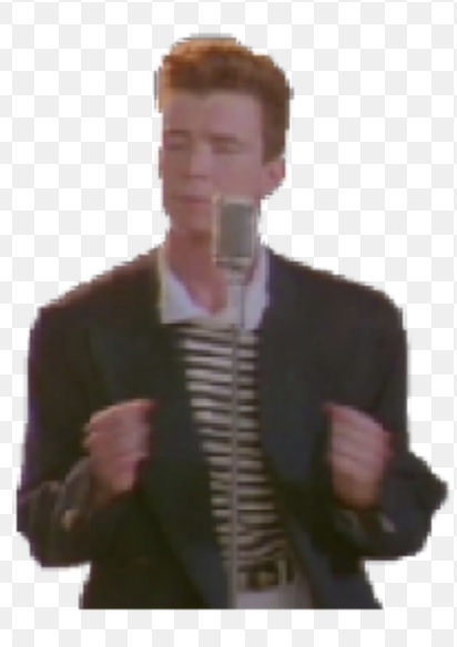 High Quality Rick Astley png Blank Meme Template