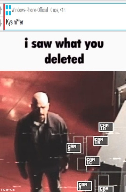 i saw what you deleted | image tagged in i saw what you deleted | made w/ Imgflip meme maker