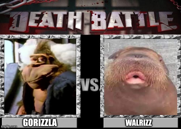 death battle | GORIZZLA; WALRIZZ | image tagged in death battle | made w/ Imgflip meme maker