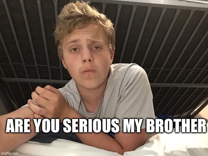 Me btw | ARE YOU SERIOUS MY BROTHER | made w/ Imgflip meme maker