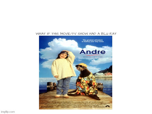 what if andre (1994) had a blu ray | image tagged in blank template,paramount,90s movies,paramount family favorites,seals | made w/ Imgflip meme maker
