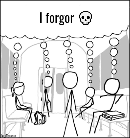 Sheeple | I forgor 💀 | image tagged in xkcd sheeple blank speech bubble | made w/ Imgflip meme maker