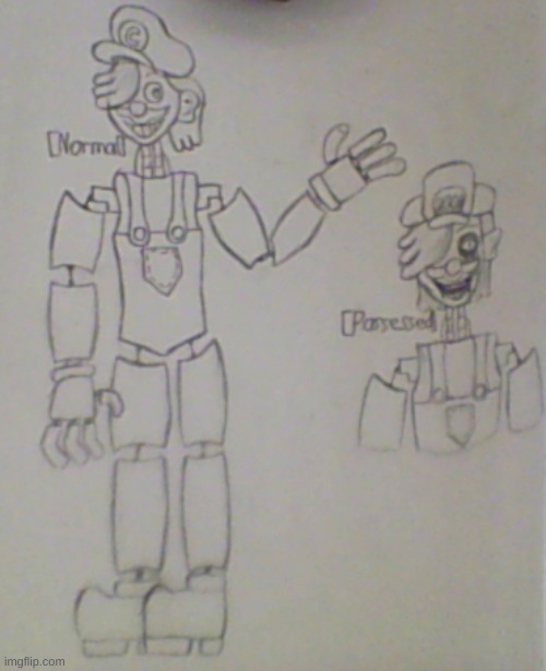 Guys! I turned myself into an animatronic! | image tagged in fnaf,drawing | made w/ Imgflip meme maker