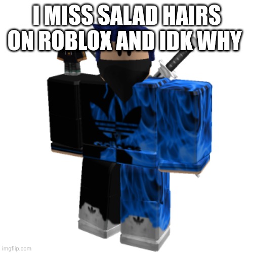 Zero Frost | I MISS SALAD HAIRS ON ROBLOX AND IDK WHY | image tagged in zero frost | made w/ Imgflip meme maker