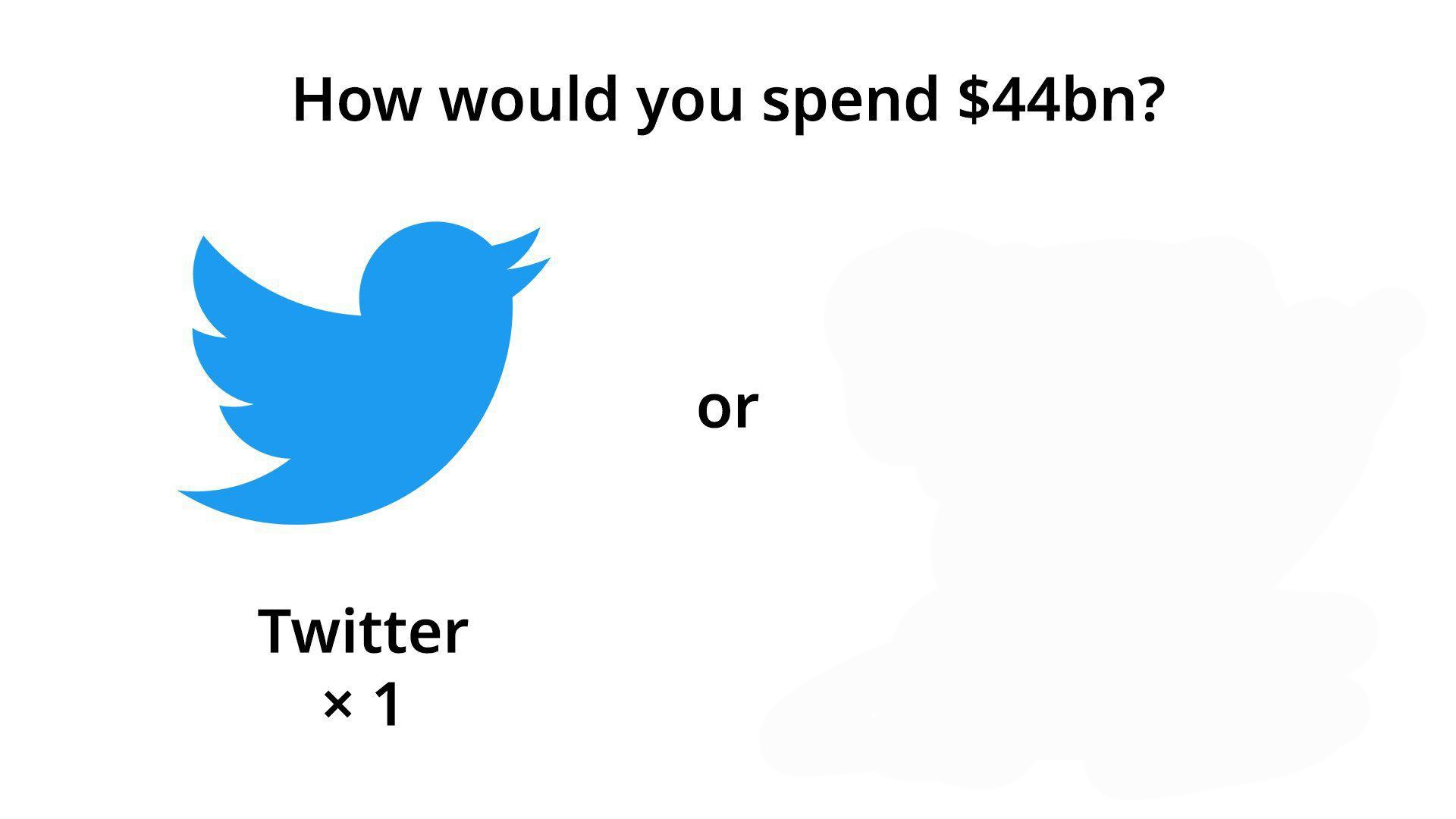 High Quality How Would You Spend $44 Billion? Blank Meme Template