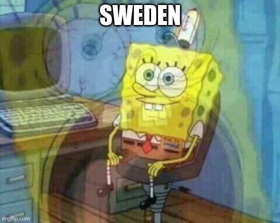 spongebob panic inside | SWEDEN | image tagged in spongebob panic inside | made w/ Imgflip meme maker