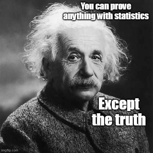 You can prove anything with statistics Except the truth | made w/ Imgflip meme maker