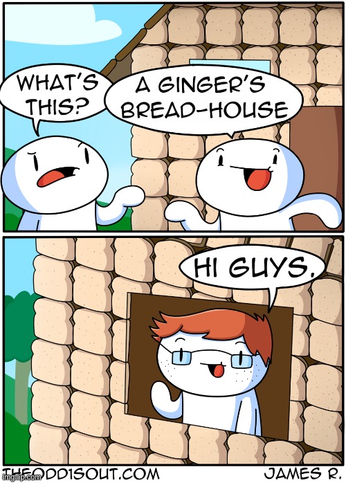 737 | image tagged in theodd1sout,comics/cartoons,comics,gingerbread,gingers,house | made w/ Imgflip meme maker